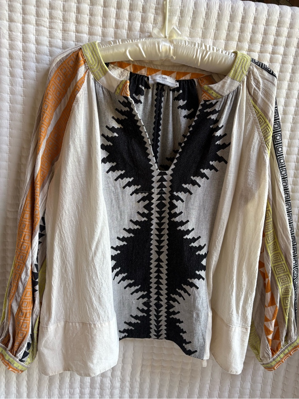 Devotion Twins Askania Embroidered Boho Cotton Blouse